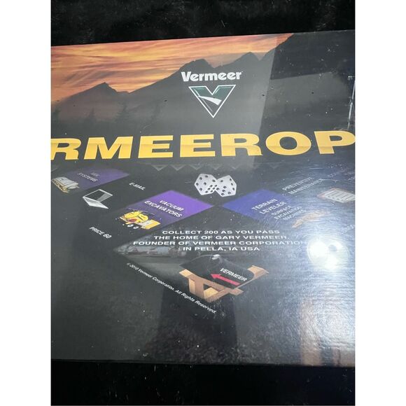 Vermeeropoly Board Game Collector's Edition 2010 New Sealed monopoly Iowa - Picture 2 of 8